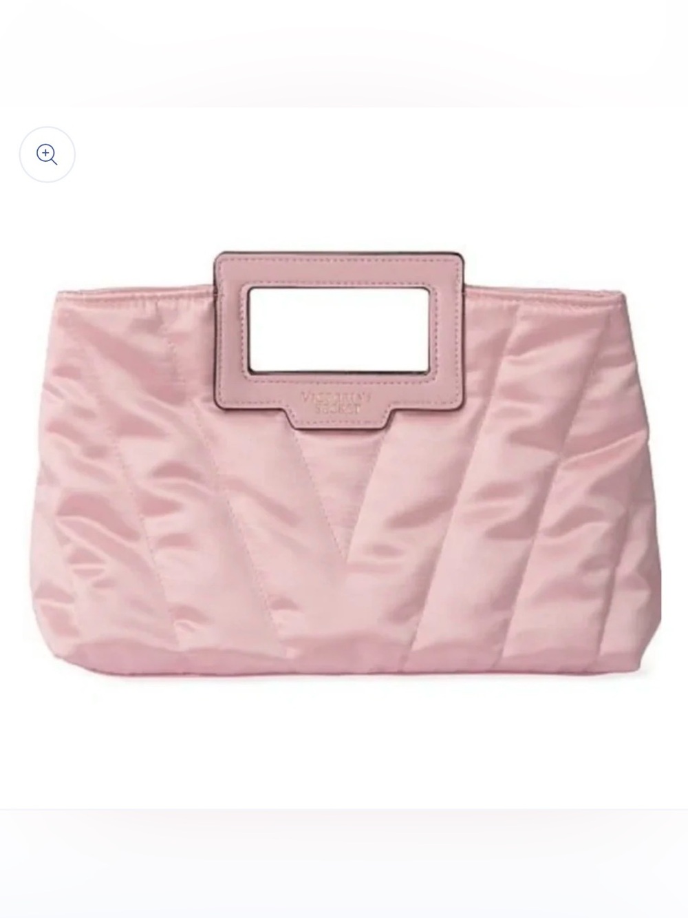 Victoria's Secret Women's Satin Chevron Quilted Bag Party Clutch